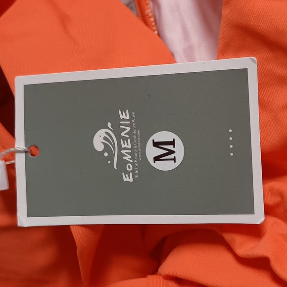 Women's Size M Swimsuit Tummy Control Cutout High Waisted Bathing Suit Wrap - Picture 5 of 8